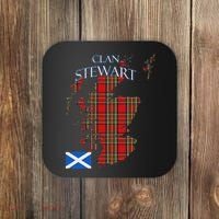 Stewart Scottish Clan Tartan Scotland Coaster thumb 0