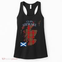 Stewart Scottish Clan Tartan Scotland Women's Tank Top thumb 0