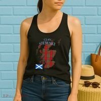 Stewart Scottish Clan Tartan Scotland Women's Tank Top thumb 2