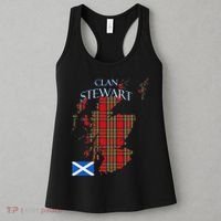 Stewart Scottish Clan Tartan Scotland Women's Tank Top thumb 3