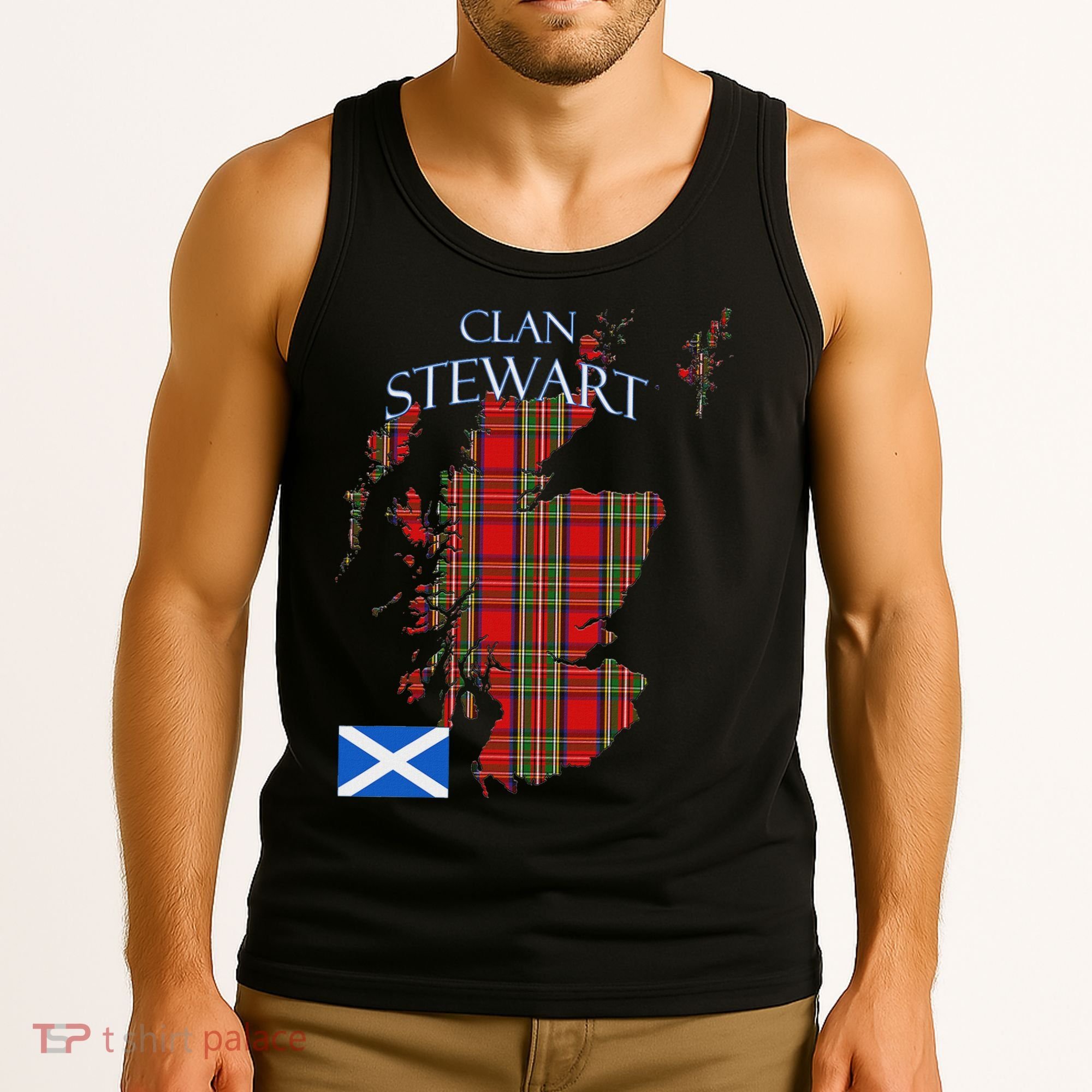 Stewart Scottish Clan Tartan Scotland Tank Top