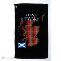Stewart Scottish Clan Tartan Scotland Golf Towel thumb 0