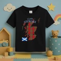 Stewart Scottish Clan Tartan Scotland Toddler T-Shirt thumb 3