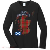 Stewart Scottish Clan Tartan Scotland Women's Long Sleeve Shirt thumb 0