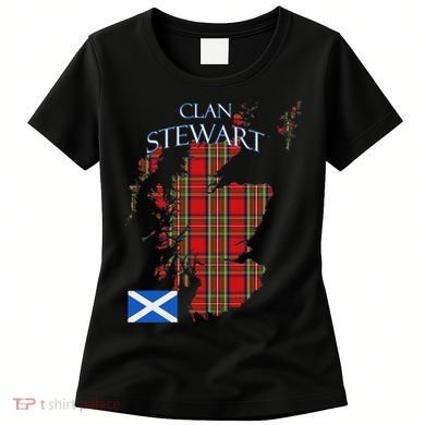 Stewart Scottish Clan Tartan Scotland Women's T-Shirt