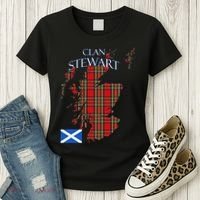 Stewart Scottish Clan Tartan Scotland Women's T-Shirt thumb 3