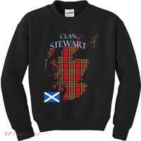 Stewart Scottish Clan Tartan Scotland Kids Sweatshirt thumb 0