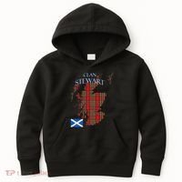 Stewart Scottish Clan Tartan Scotland Kids Hoodie thumb 0