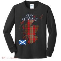 Stewart Scottish Clan Tartan Scotland Kids Long Sleeve Shirt thumb 0