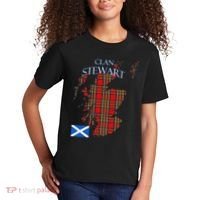 Stewart Scottish Clan Tartan Scotland Kids T-Shirt thumb 2