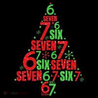 Six Seven Christmas Tree 67 Meme 6-7 Coaster thumb 2