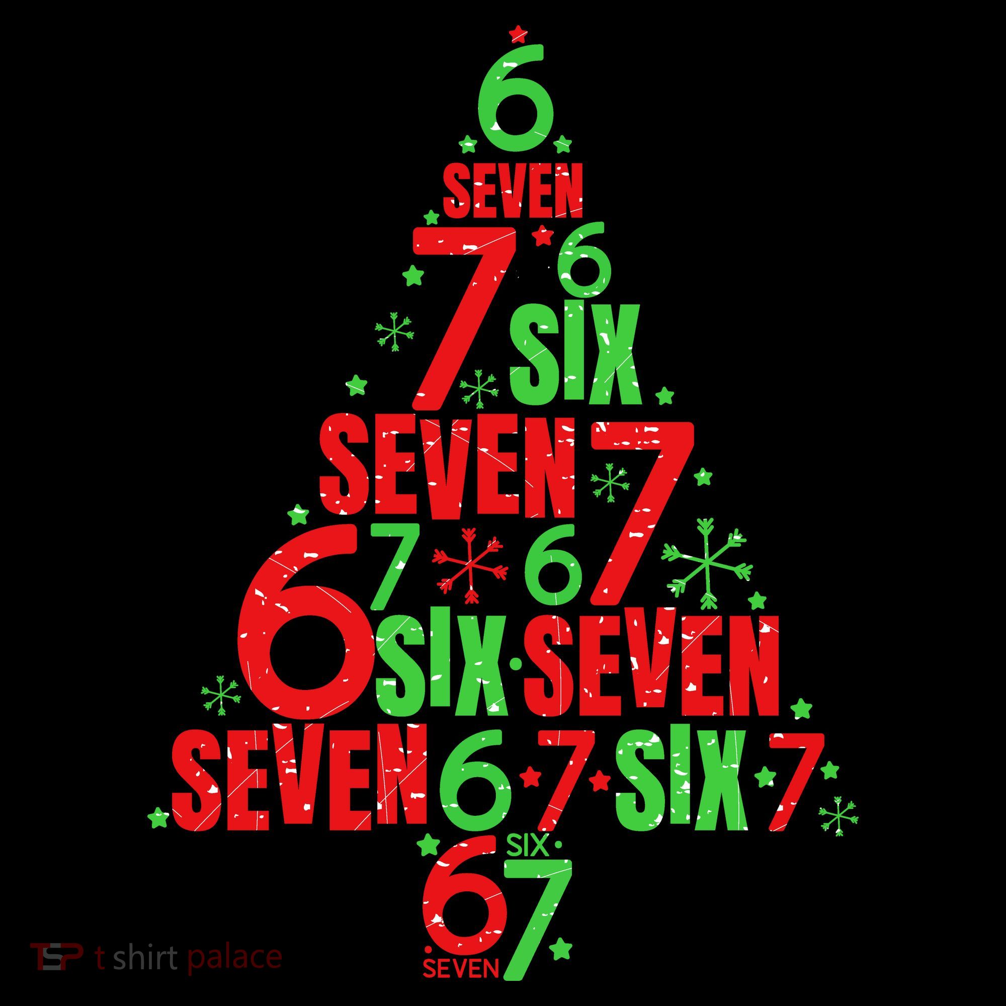 Six Seven Christmas Tree 67 Meme 6-7 Coaster