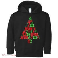 Six Seven Christmas Tree 67 Meme 6-7 Toddler Hoodie thumb 0