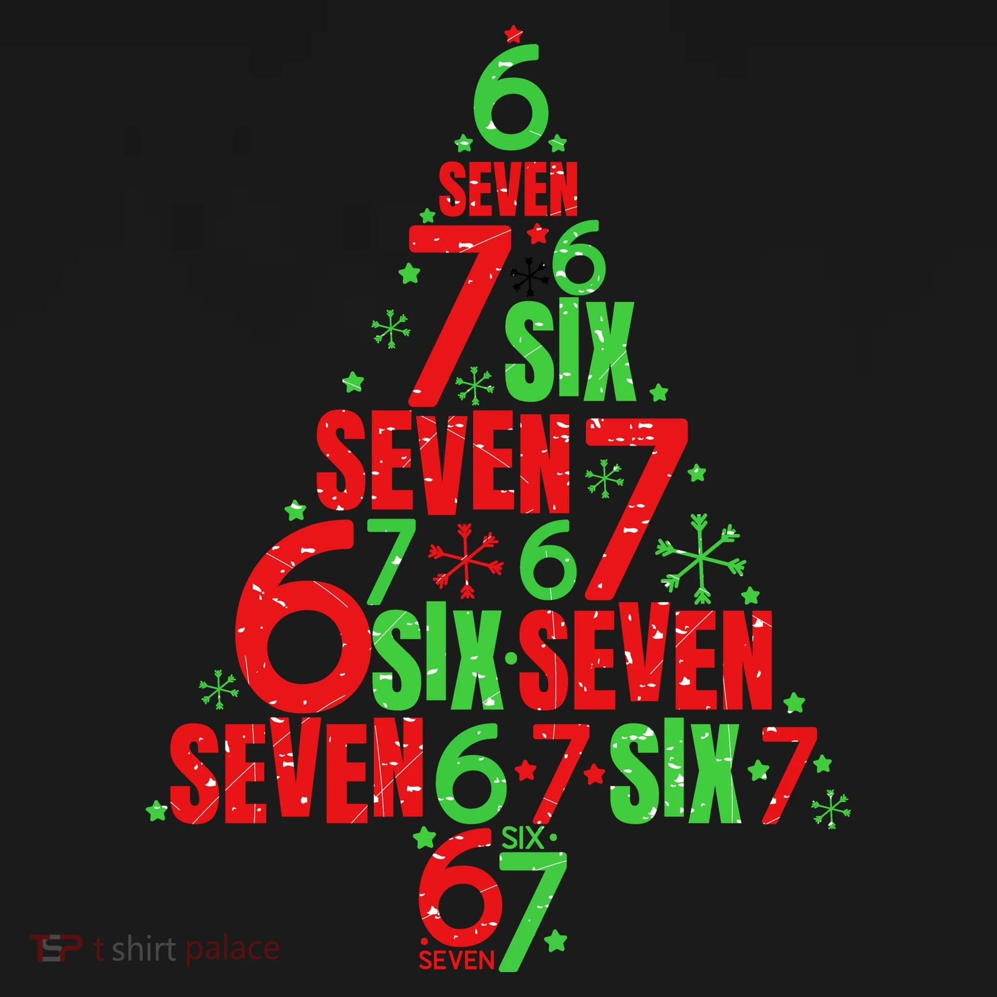 Six Seven Christmas Tree 67 Meme 6-7 Toddler Hoodie