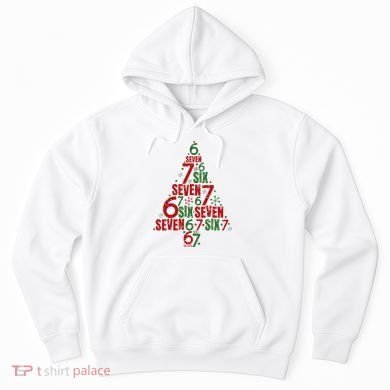 Six Seven Christmas Tree 67 Meme 6-7 Hoodie