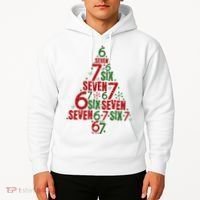 Six Seven Christmas Tree 67 Meme 6-7 Hoodie thumb 2