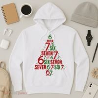 Six Seven Christmas Tree 67 Meme 6-7 Hoodie thumb 3