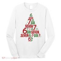 Six Seven Christmas Tree 67 Meme 6-7 Long Sleeve Shirt thumb 0