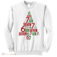 Six Seven Christmas Tree 67 Meme 6-7 Sweatshirt thumb 0