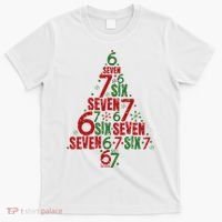 Six Seven Christmas Tree 67 Meme 6-7 T-Shirt thumb 0
