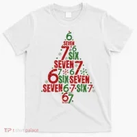 Six Seven Christmas Tree 67 Meme 6-7 T-Shirt thumb 0