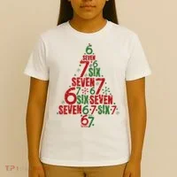 Six Seven Christmas Tree 67 Meme 6-7 T-Shirt thumb 4