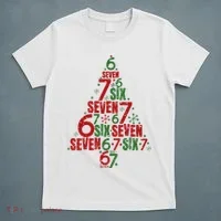 Six Seven Christmas Tree 67 Meme 6-7 T-Shirt thumb 5