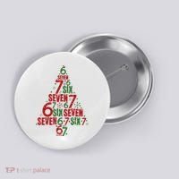 Six Seven Christmas Tree 67 Meme 6-7 Button thumb 0