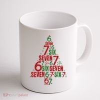 Six Seven Christmas Tree 67 Meme 6-7 Coffee Mug thumb 1