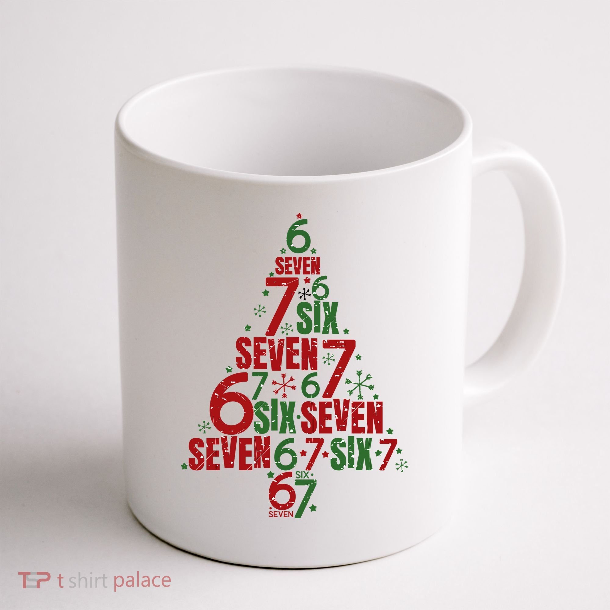 Six Seven Christmas Tree 67 Meme 6-7 Coffee Mug