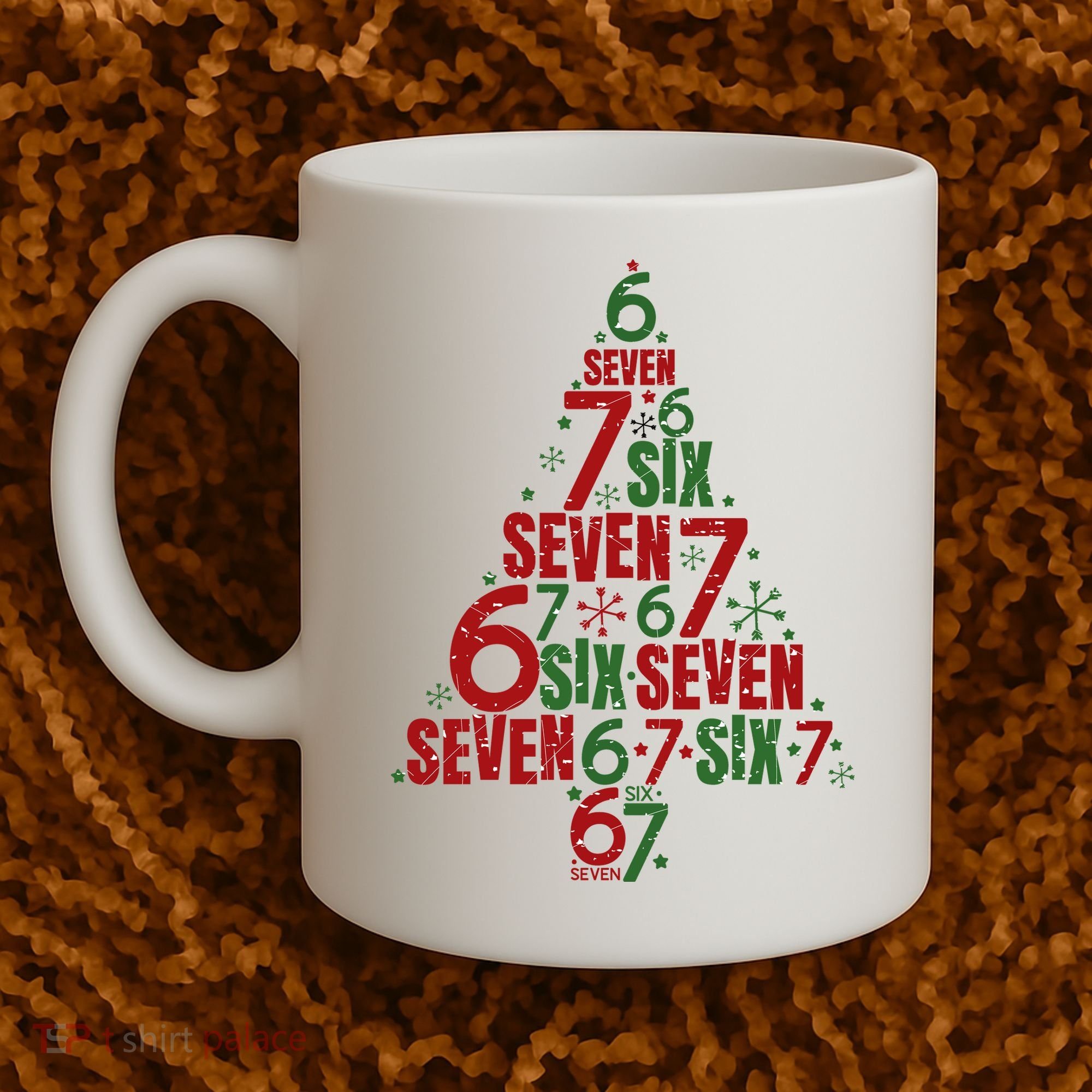 Six Seven Christmas Tree 67 Meme 6-7 Coffee Mug