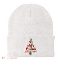 Six Seven Christmas Tree 67 Meme 6-7 Beanie thumb 0