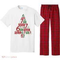 Six Seven Christmas Tree 67 Meme 6-7 Pajama Set thumb 0