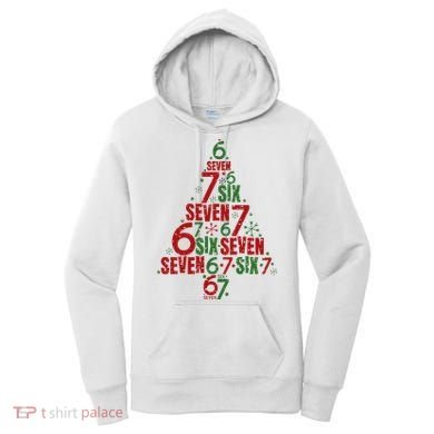 Six Seven Christmas Tree 67 Meme 6-7 Women's Hoodie