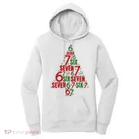 Six Seven Christmas Tree 67 Meme 6-7 Women's Hoodie thumb 0