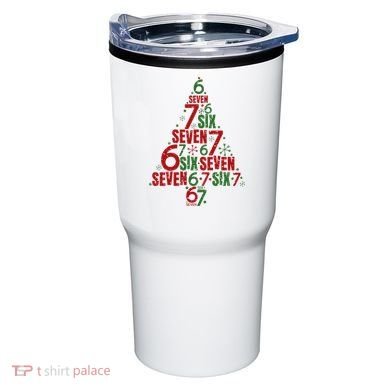 Six Seven Christmas Tree 67 Meme 6-7 Tumbler