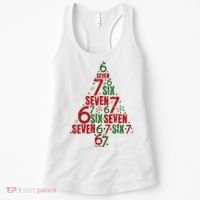 Six Seven Christmas Tree 67 Meme 6-7 Women's Tank Top thumb 0