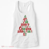 Six Seven Christmas Tree 67 Meme 6-7 Women's Tank Top thumb 0