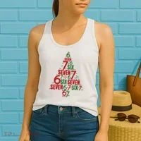 Six Seven Christmas Tree 67 Meme 6-7 Women's Tank Top thumb 2