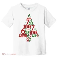 Six Seven Christmas Tree 67 Meme 6-7 Toddler T-Shirt thumb 0