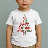 Six Seven Christmas Tree 67 Meme 6-7 Toddler T-Shirt thumb 2
