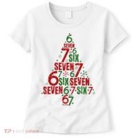 Six Seven Christmas Tree 67 Meme 6-7 Women's T-Shirt thumb 0