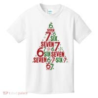 Six Seven Christmas Tree 67 Meme 6-7 Kids T-Shirt thumb 0