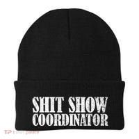 Shit Show Coordinator Funny Sarcastic Shit Show Beanie thumb 0