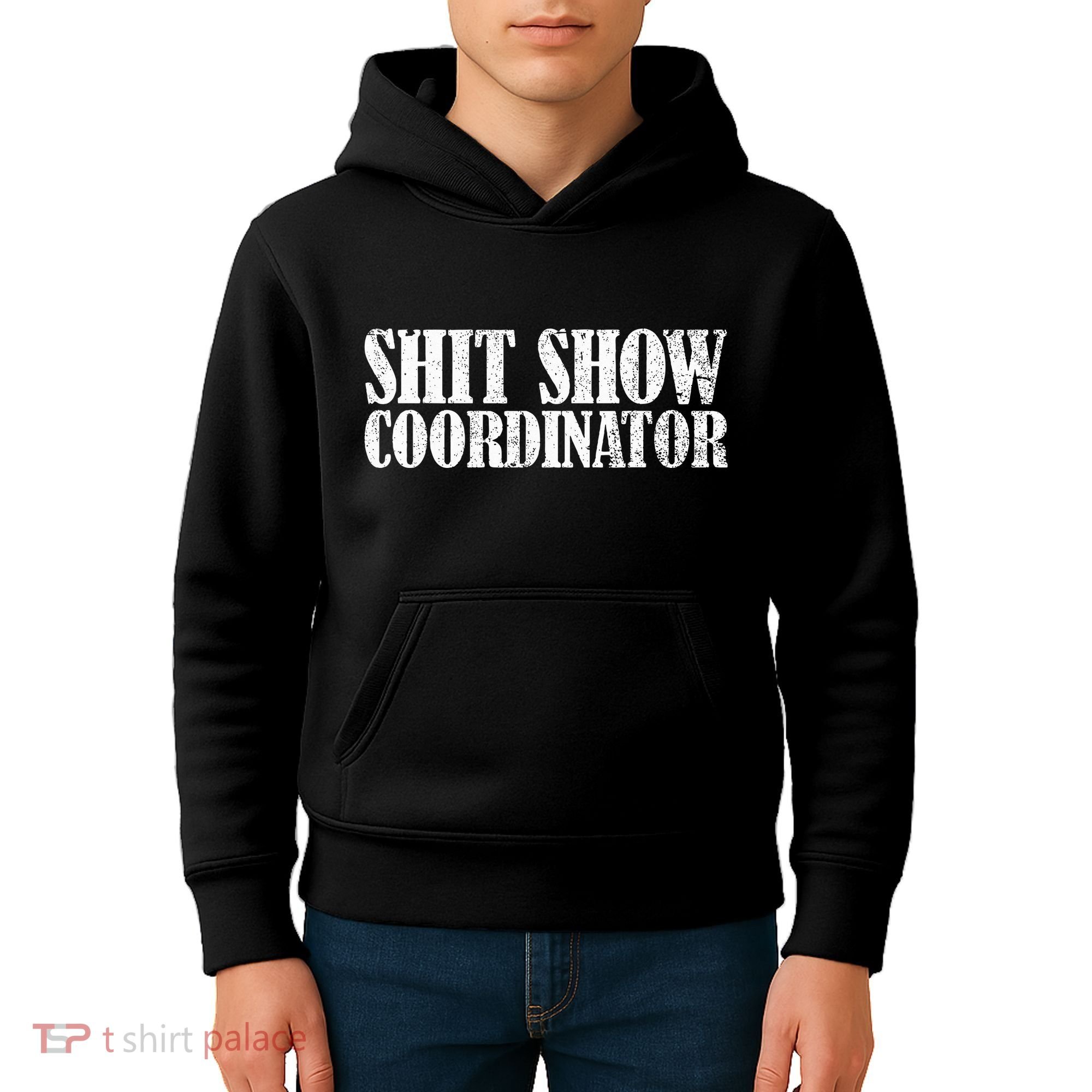 Shit Show Coordinator Funny Sarcastic Shit Show Kids Hoodie