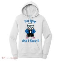 Sans Skeleton Cool Pixel Art IM Lazy And I Know It Women's Hoodie thumb 0