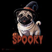 Spooky Season Cute Pug Halloween Graphic Coaster thumb 2
