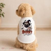 Spooky Season Cute Pug Halloween Graphic Doggie Tank thumb 2