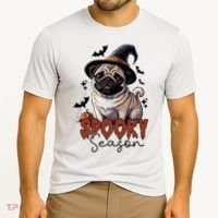 Spooky Season Cute Pug Halloween Graphic Cooling Performance Crew T-Shirt thumb 2