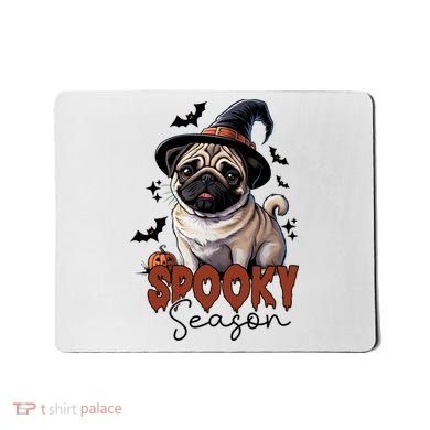 Spooky Season Cute Pug Halloween Graphic Mousepad